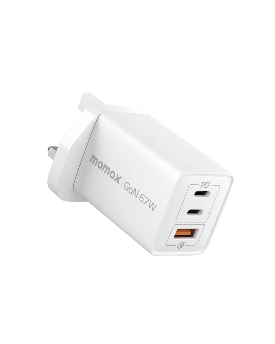 MOMAX ONEPLUG 67W 3 PORT GAN WALL CHARGER MOMAX ONEPLUG 67W 3 PORT GAN WALL CHARGER